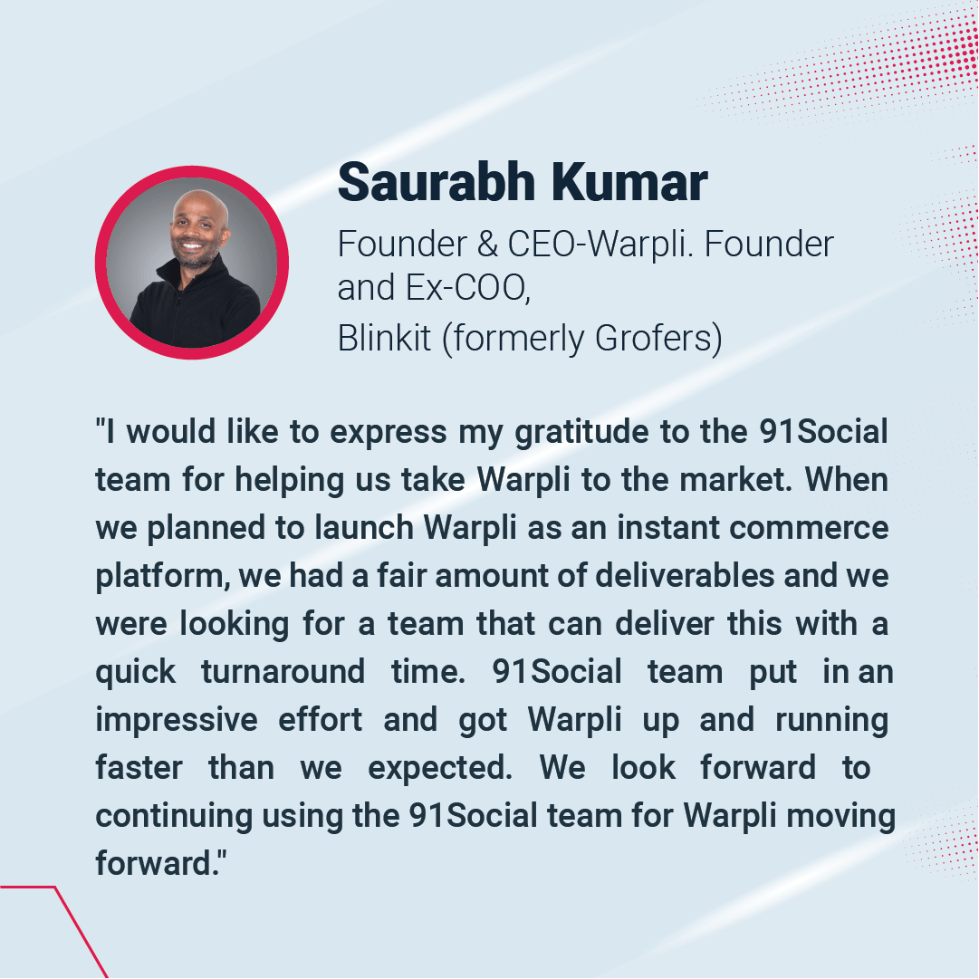 Saurabh Kumar Warpli Testimonial